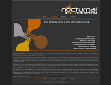 Tablet Screenshot of nocturnalmarketing.com